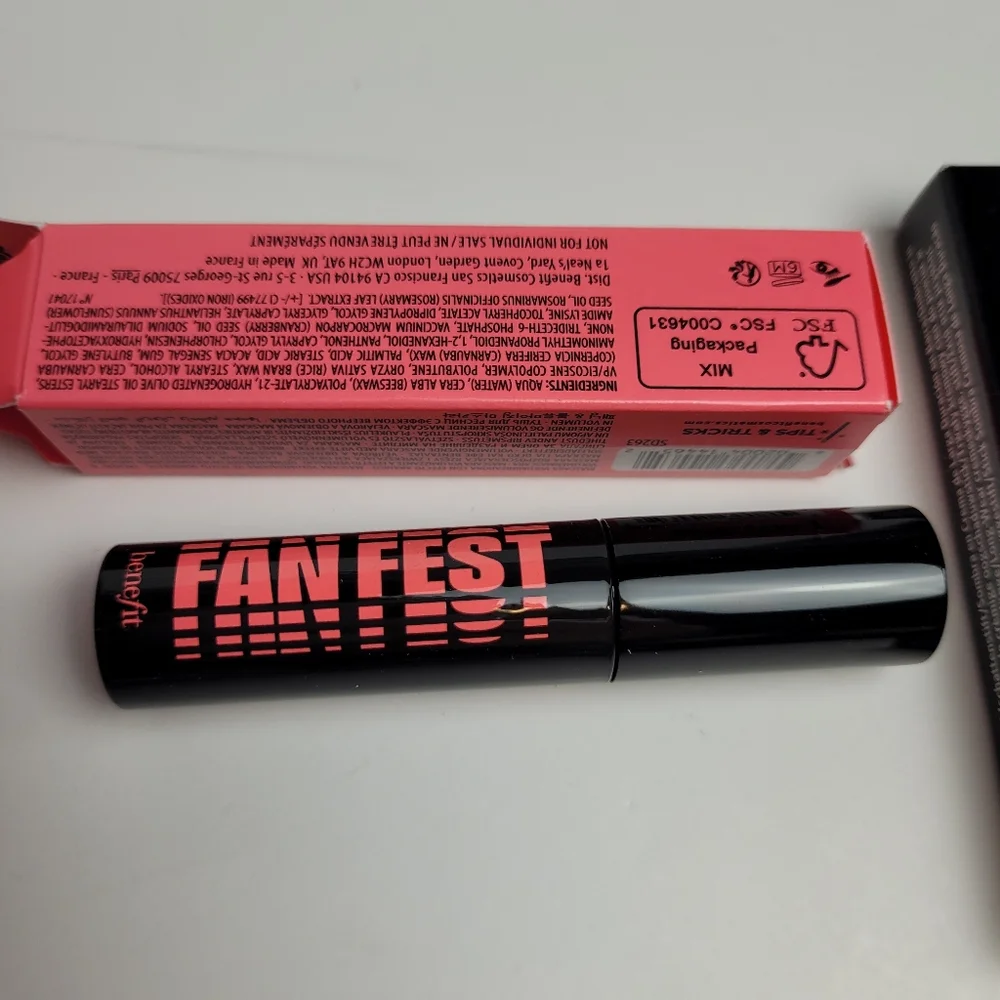 BENEFIT FANFEST TRAVEL SIZE MASCARA AND BOBBI BROWN TAUPE CREAM SHADOW STICK NEW